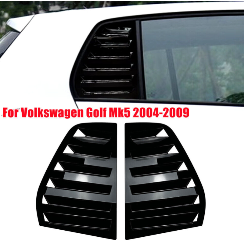Sportliche Tuning-Gitter für die hinteren Seitenscheiben des VW Golf 5 MK5 2004-2009.
