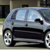 Sportliche Tuning-Gitter für die hinteren Seitenscheiben des VW Golf 5 MK5 2004-2009.