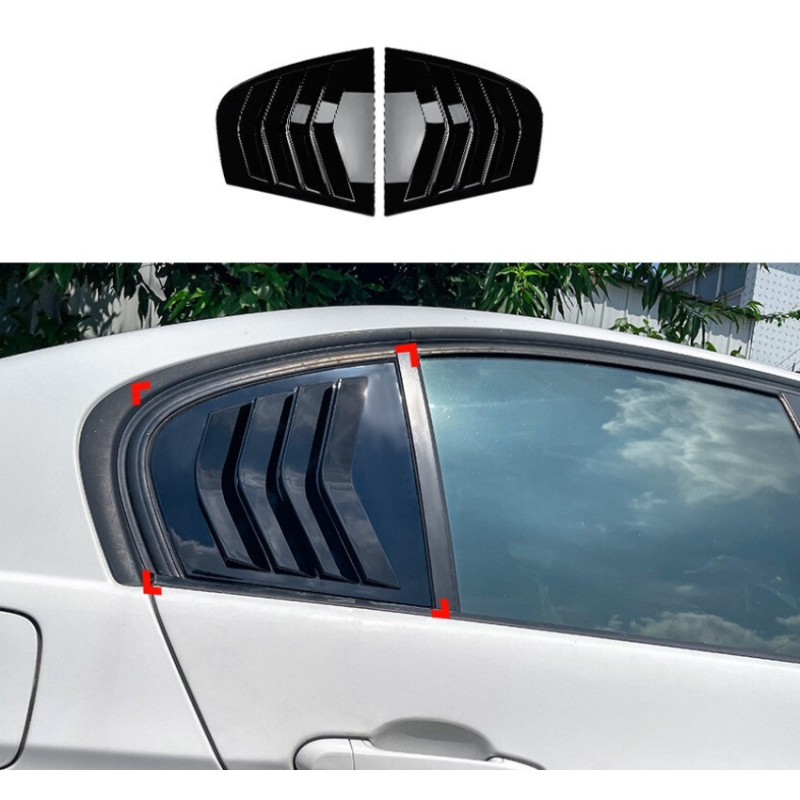 Sportliche Gitter für die hinteren Seitenscheiben für BMW E90 3 05-13 tunen.