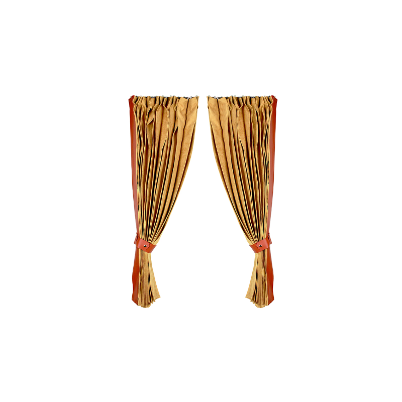 LKW-Vorhang, beige Farbe.