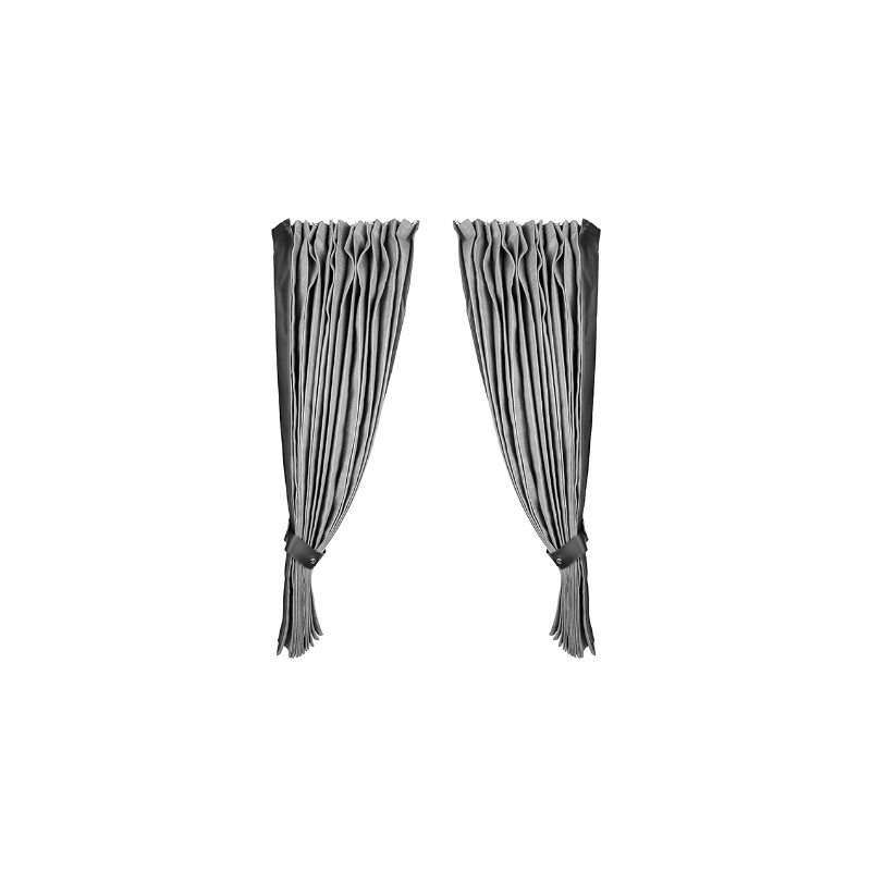 LKW / Sattelzug Frontscheiben-Vorhang-Set, graue Farbe