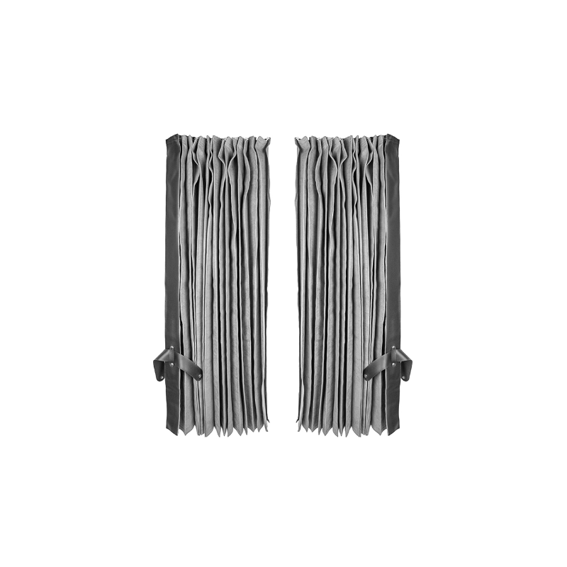 LKW / Sattelzug Frontscheiben-Vorhang-Set, graue Farbe