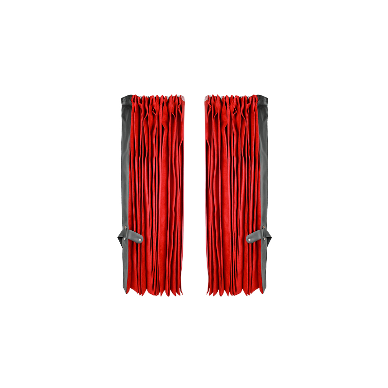 LKW / Sattelzug Frontscheiben-Vorhang-Set - Rote Farbe