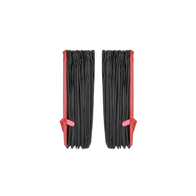 LKW / Sattelzug Frontscheibenvorhang-Set, schwarz mit Rot