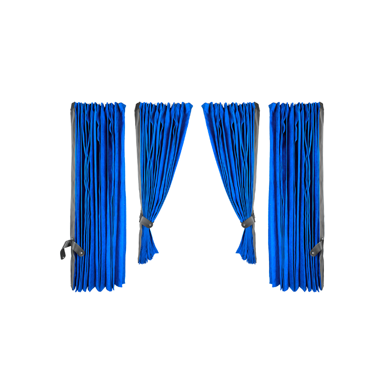 LKW-Vorhang-Set, blau, 4-teilig