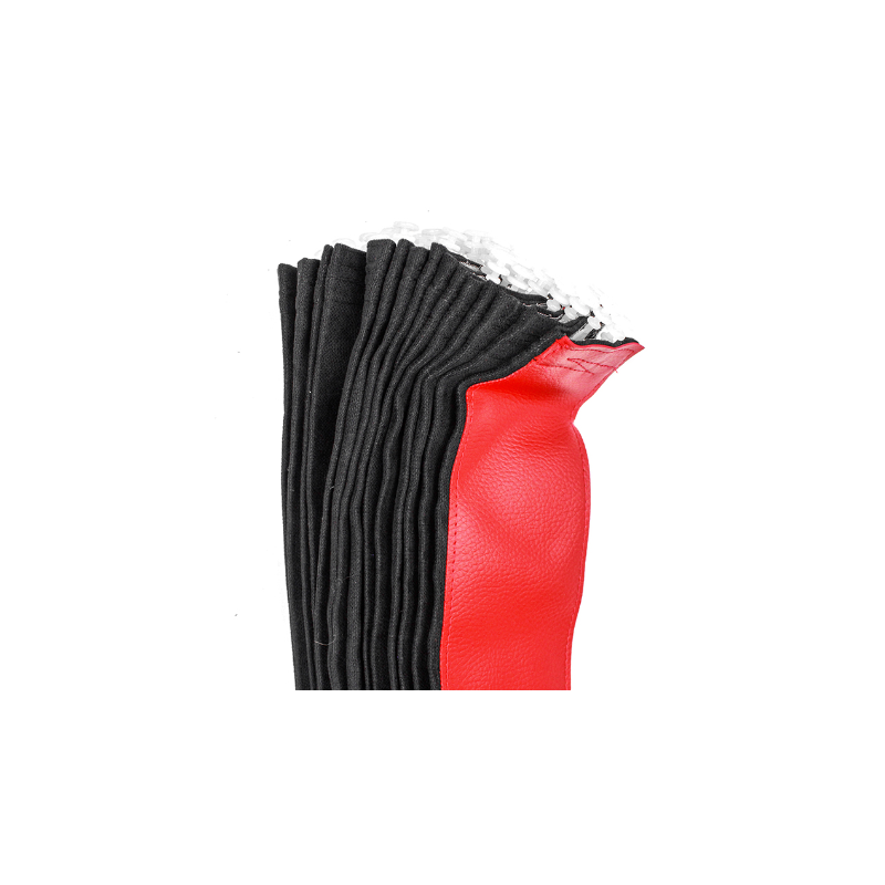 LKW-Vorhangset, schwarz mit Rot, 4-teilig