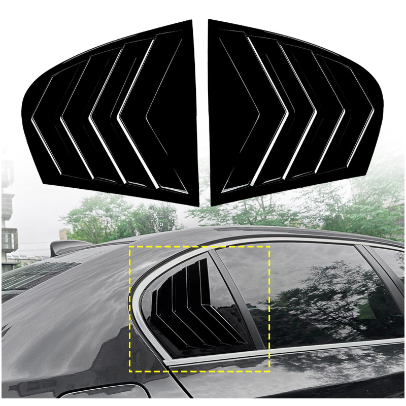 Sportliche Gitter für die hinteren Seitenscheiben für BMW 5 E60 E61 04-10 tunen.