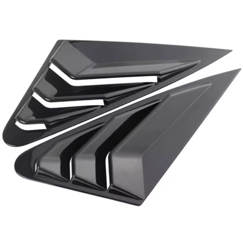 Sportliche Gitter für die hinteren Seitenfenster für Audi A4 2009-2014 Tuning.