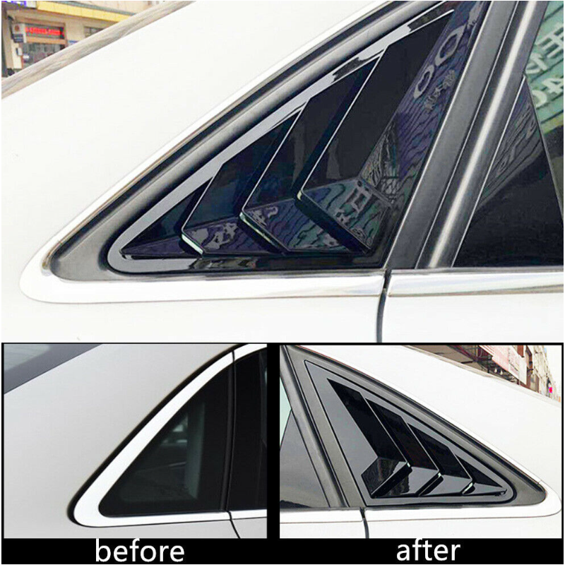 Sportliche Gitter für die hinteren Seitenfenster für Audi A4 2009-2014 Tuning.