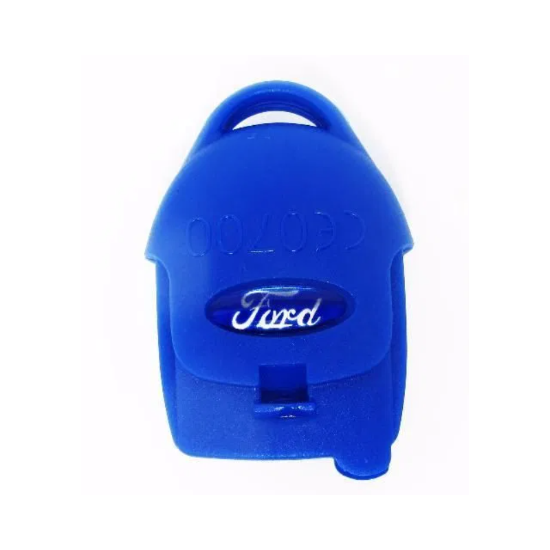 Schlüsselanhängerhülle für Ford Transit, blau, 3 Tasten.