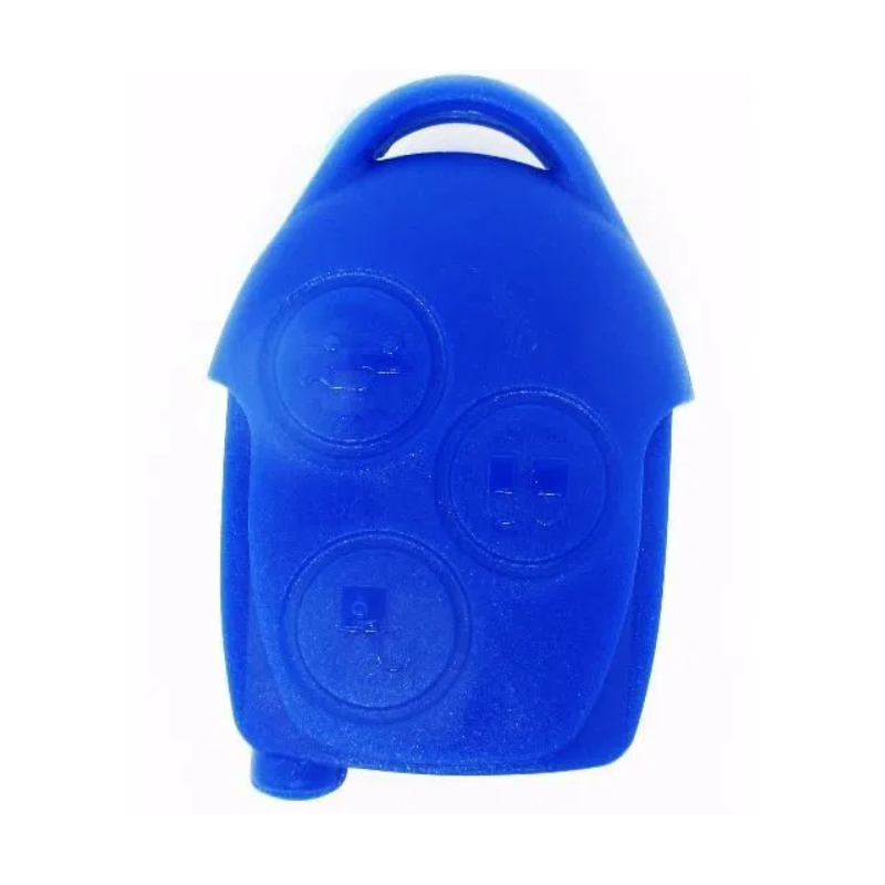 Schlüsselanhängerhülle für Ford Transit, blau, 3 Tasten.