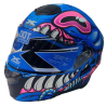 Motorradhelm X-ONE, blau mit rosa, L Nr.287
