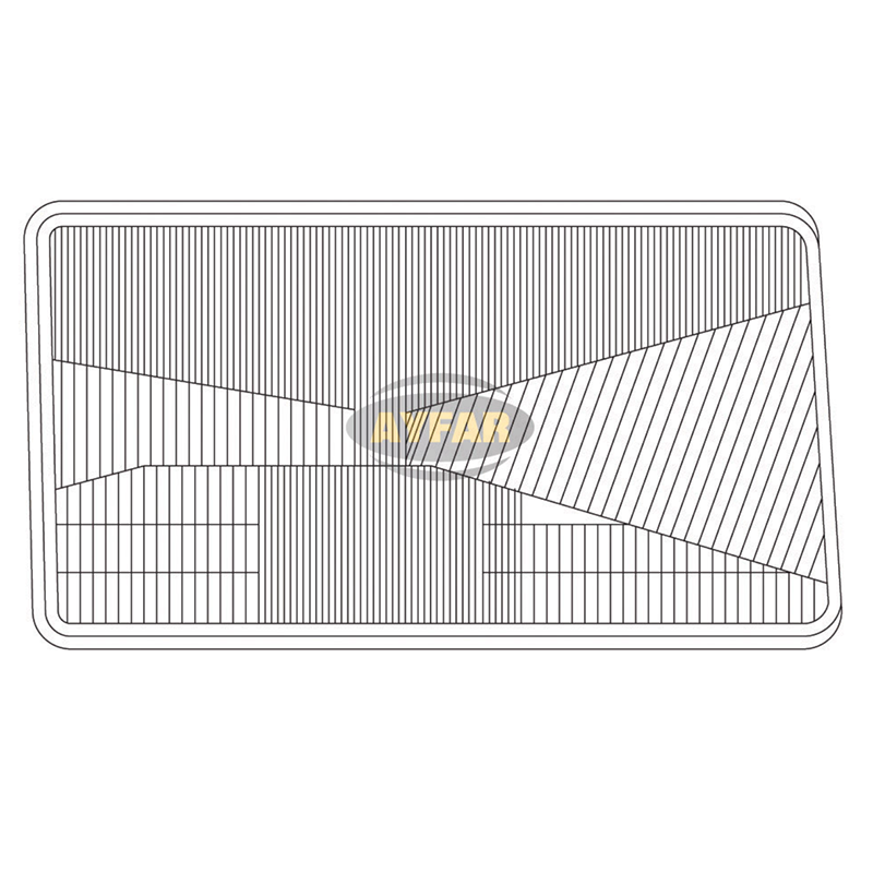 Scheinwerferglas, rechte Seite für Scania 114-124.