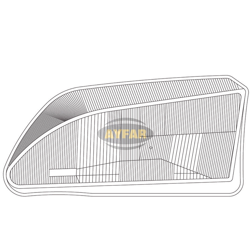 Scheinwerferglas, linke Seite für Peugeot Partner 1996-2002