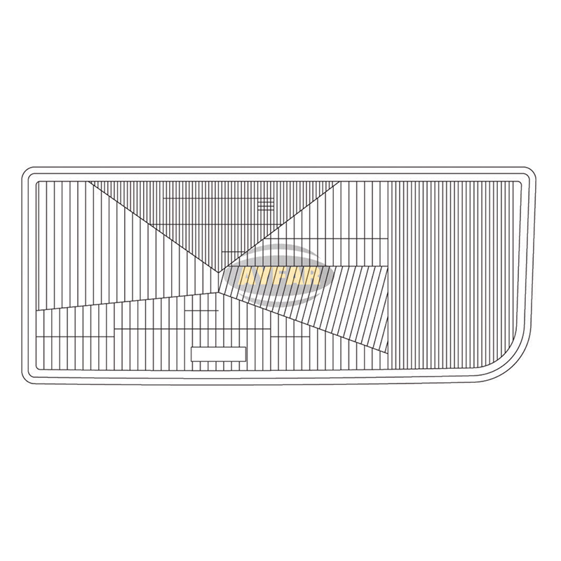 Scheinwerferglas, rechte Seite für Mercedes Actros, Axor 1996-2004.
