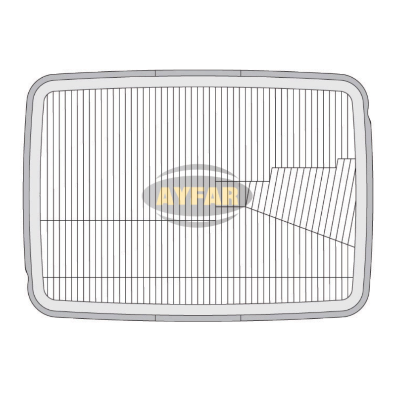 Scheinwerferglas für Mercedes 209-309.