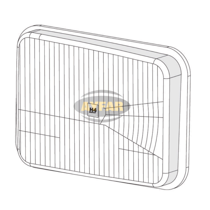 Scheinwerferglas, rechte Seite, Mercedes 208-814 1988-1995