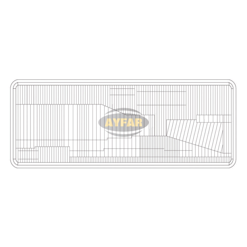 Scheinwerferglas, rechte Seite, für Iveco Eurotech 1991-2002.