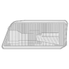 Scheinwerferglas, linke Seite, für Boxer, Jumper, Ducato 1994-2001.