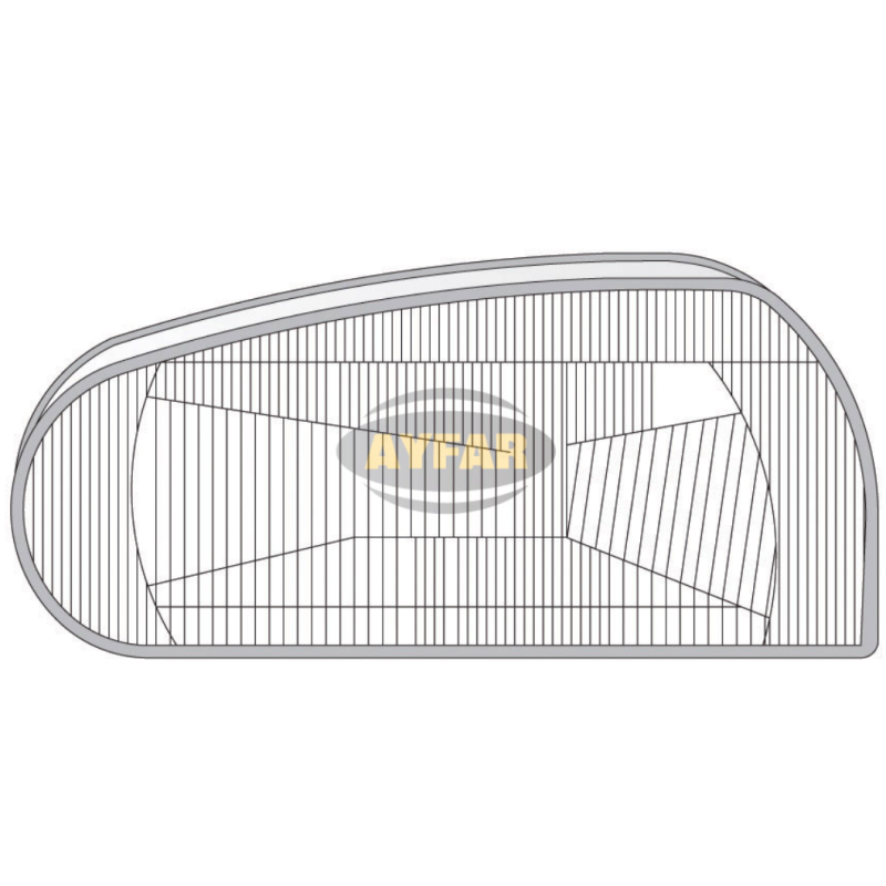 Scheinwerferglas, links für VW Golf 3 1992-1998