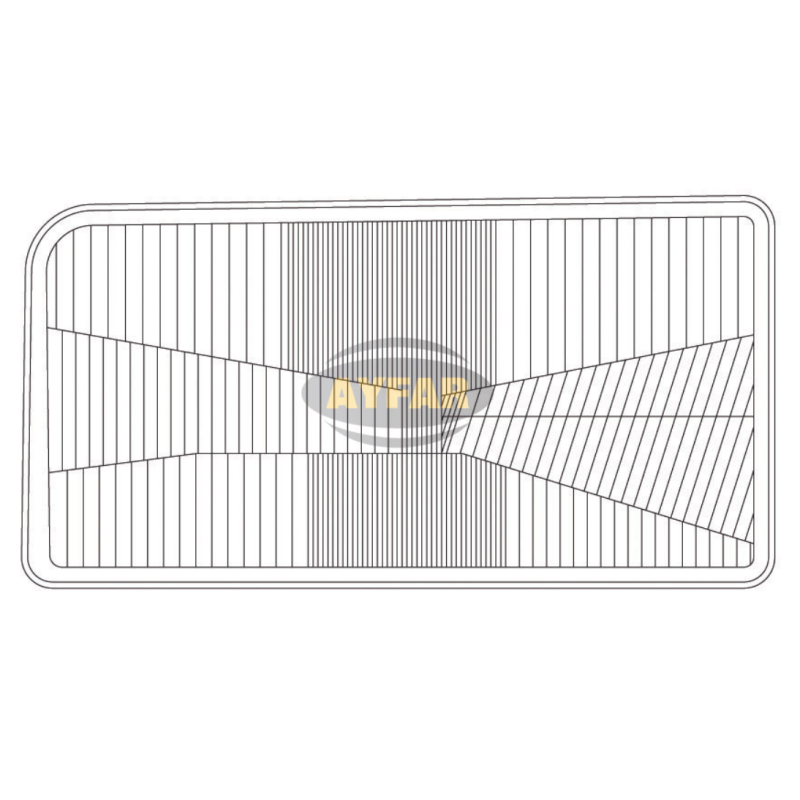 Scheinwerferglas, rechte Seite, für VW Transporter T4 1990-2002.