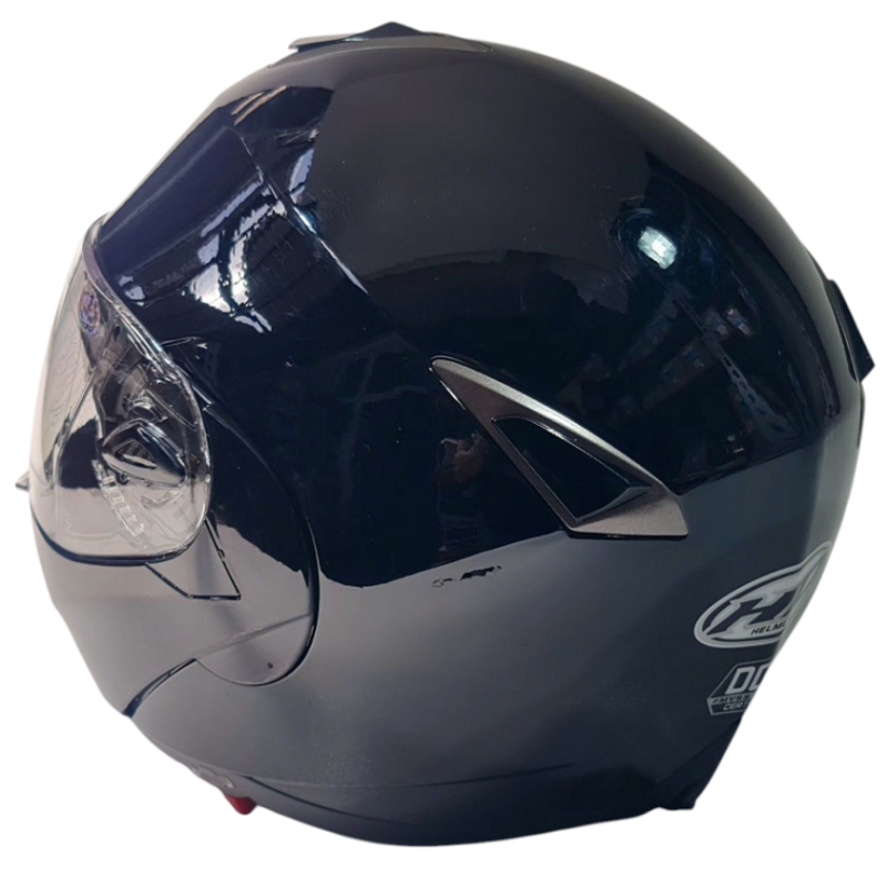 Motorradhelm Schwarz, glänzend XL No067