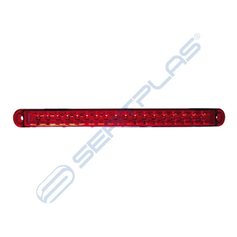 Abmessungen, rot 18 LED 12-24V 408 Lumen