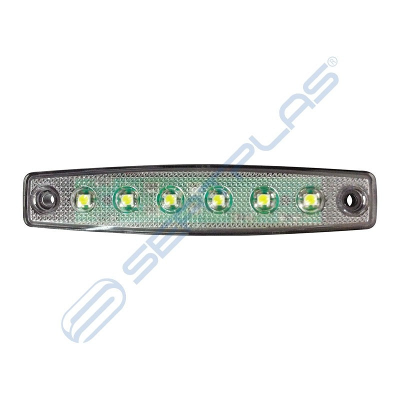 Maße, weiß 6 LED 12-24V 85.5mm