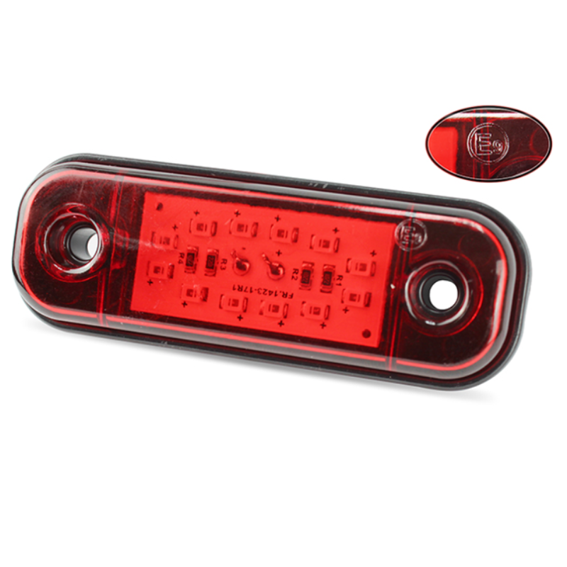 Abmessungen, rot 12 LED 12-24V 84mm