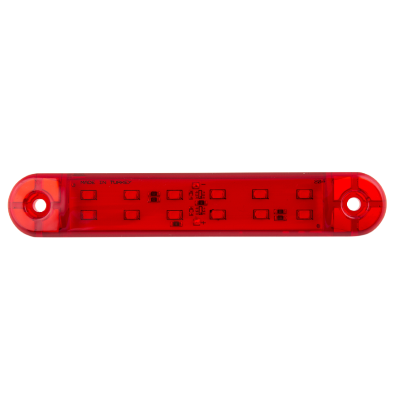 Maße, rote 12 LED 12-24V 130mm