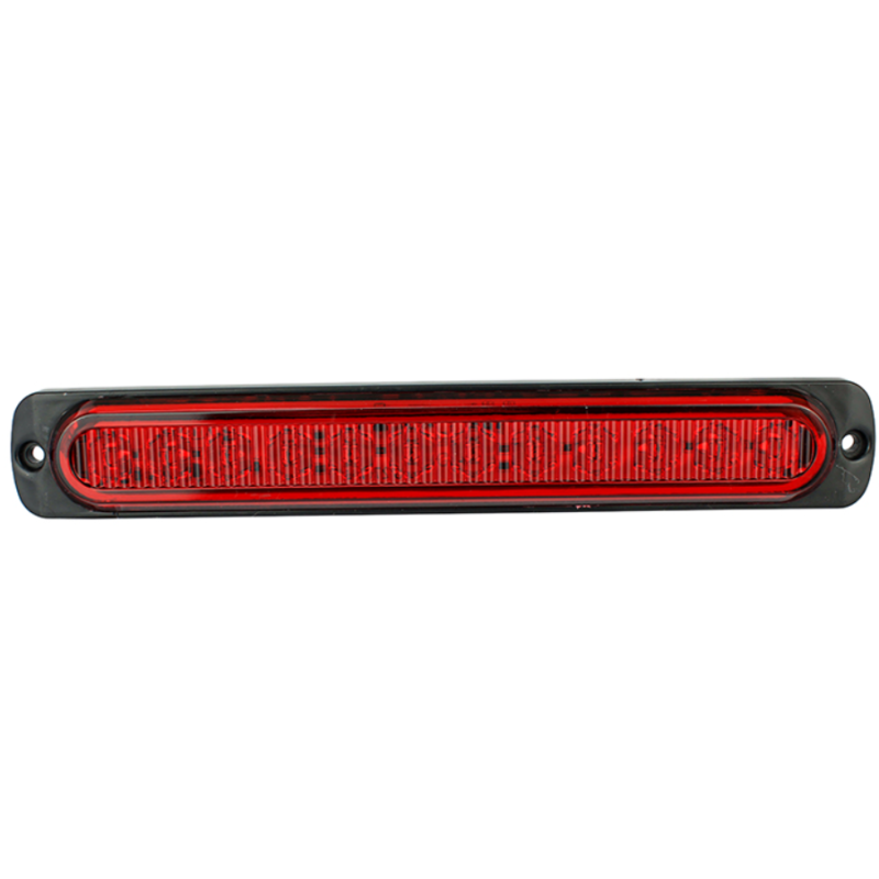 Dimension, rot 12 LED 12-24V 114mm