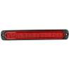 Dimension, rot 12 LED 12-24V 114mm
