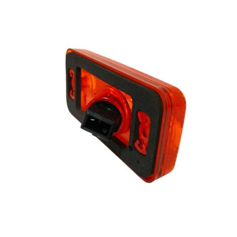 Orangefarbener Seitenblinker für Iveco Daily, Fiat Ducato, Peugeot Boxer, Citroen Jumper, mit Steckverbinder.