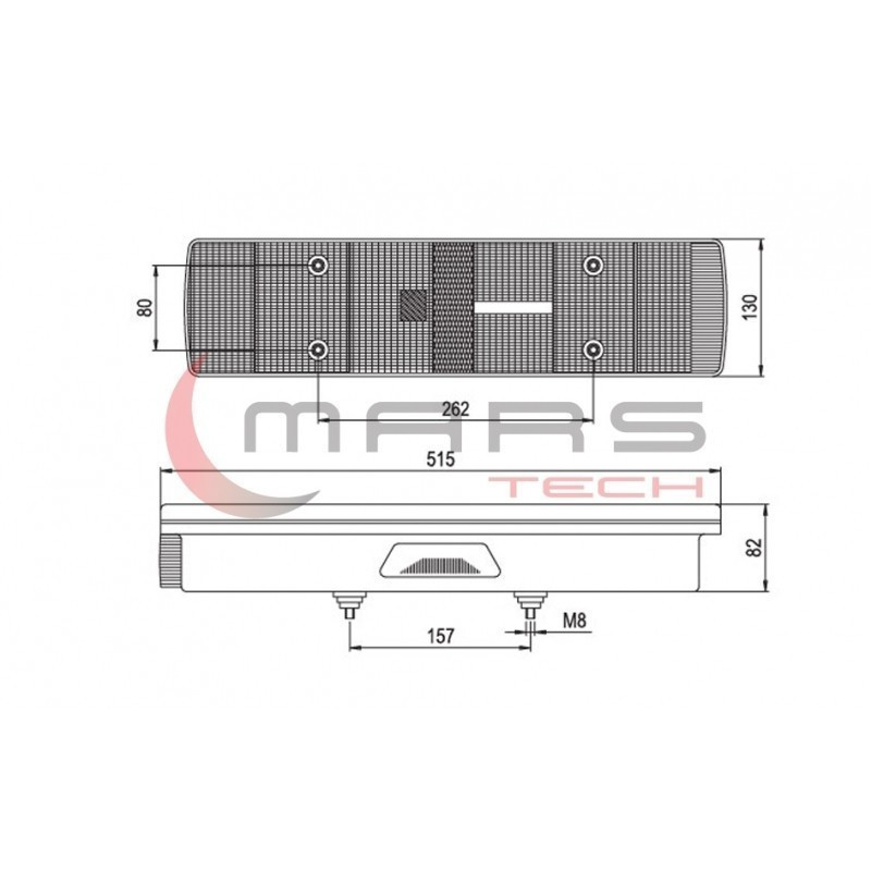 Стоп Скания 114-124 с плафон (1996-...) RH