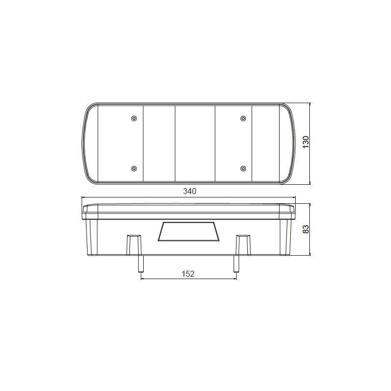 Rücklicht für Mercedes Atego М610987 Links, mit Kabel 0025446803