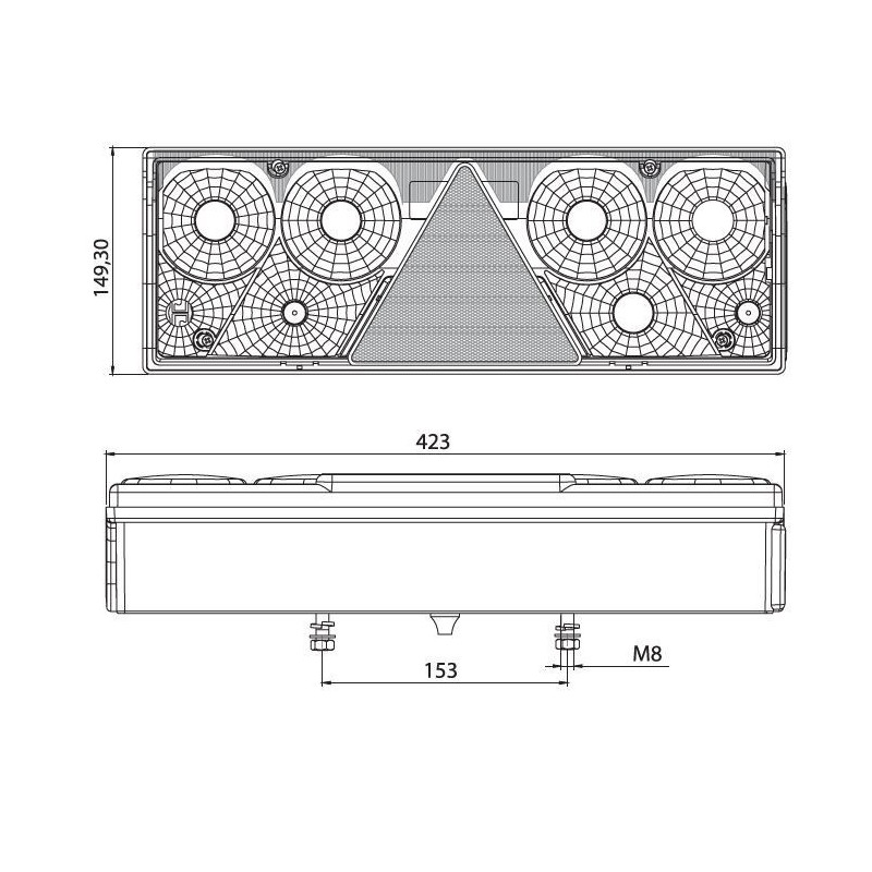 Rücklicht für Schmitz Eurostar II Links 1098645