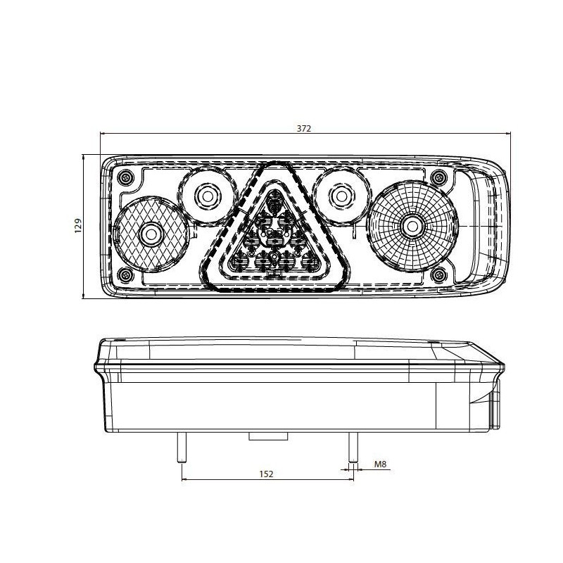 Stoppen Sie mit einer Kupplung + Horn Ecostar-III LH.