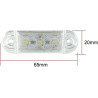 FR0171 3 LED Weiß 12-24V 63mm Abmessungen