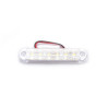 Begrenzungsleuchte weiß 6 LED FR0173B 12-24V 100mm