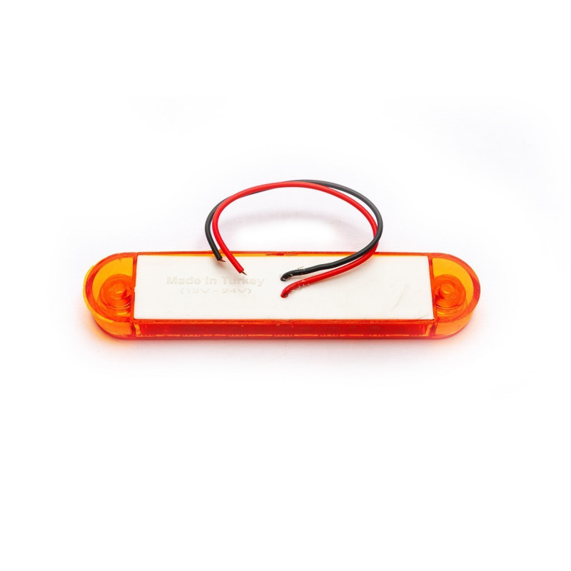 Maße mit Reflektoren, gelb 6 LED FR0173S 12-24V 100 mm