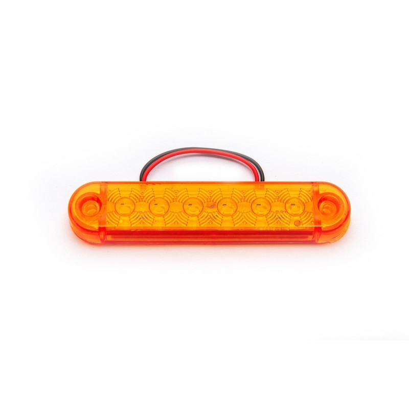 Maße mit Reflektoren, gelb 6 LED FR0173S 12-24V 100 mm