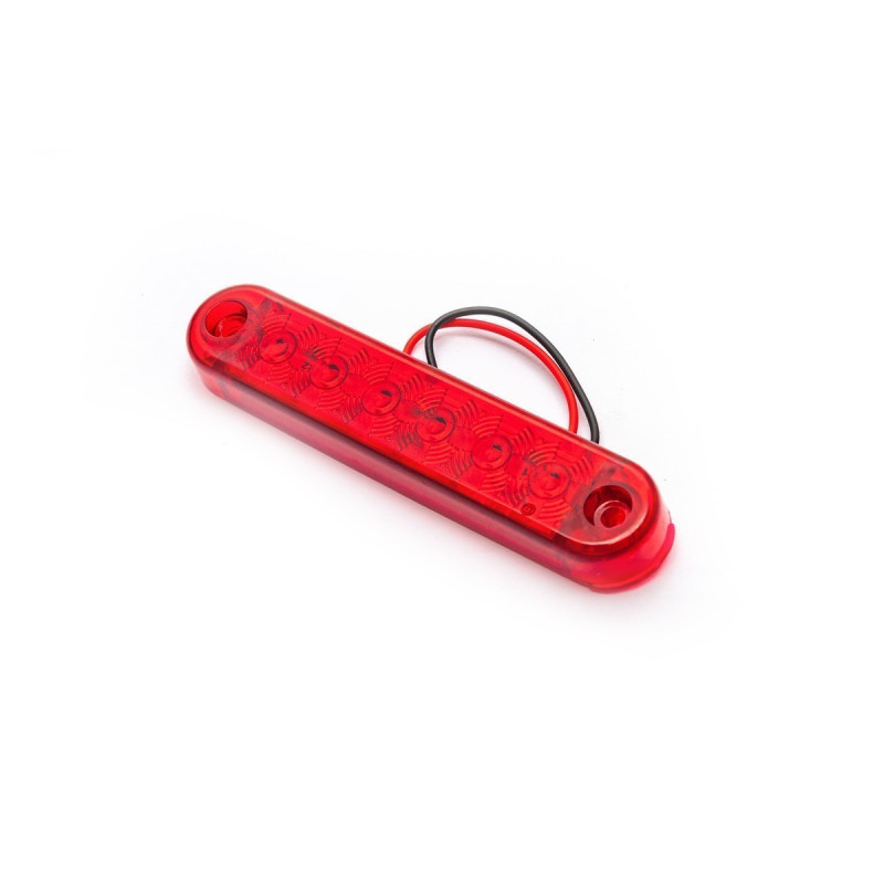 Größe mit Reflektoren, rot 6 LED FR0173K 12-24V 100mm.