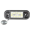 12 weiße LED-Umrissleuchten FR0175B 12-24V 84mm