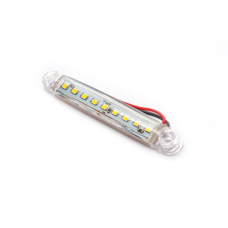 Weiße Positionsleuchte 9 LED FR0176B 12-24V 98 mm