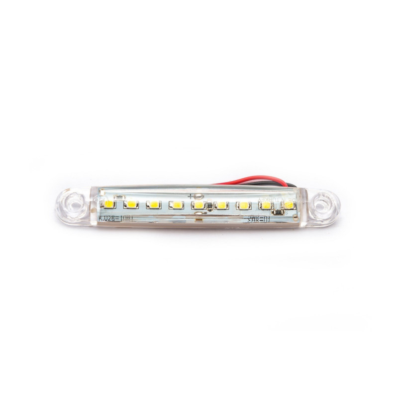 Weiße Positionsleuchte 9 LED FR0176B 12-24V 98 mm