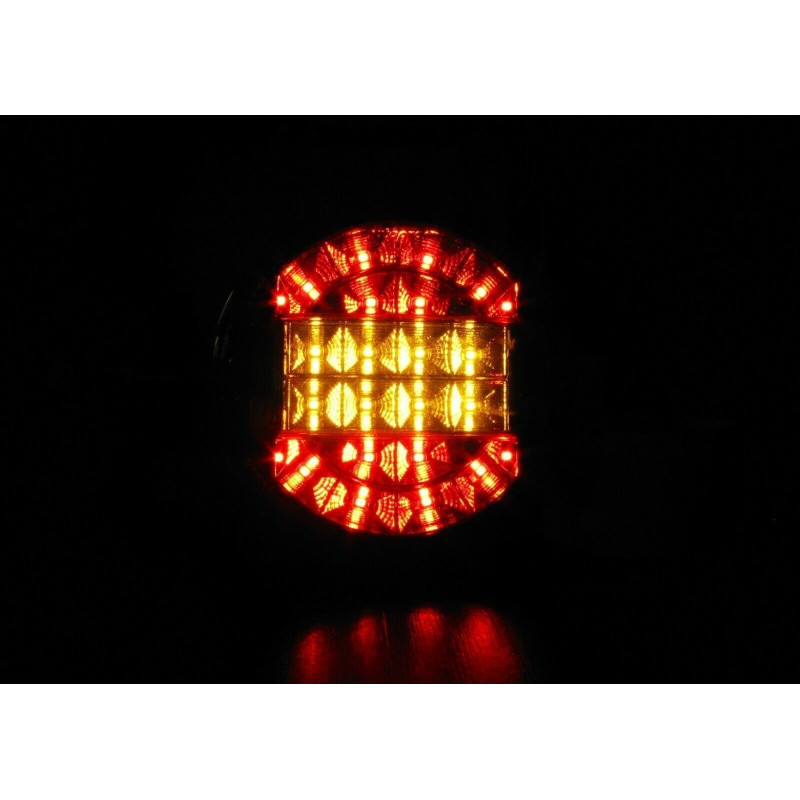 Stop Hamburger LED 12V-24V gelb+rot 201618SK