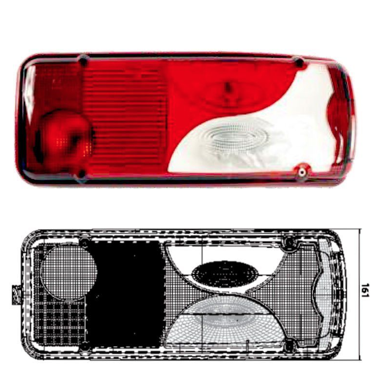Stopp, rechts, weißer MAN TGA 201801SKTBRH