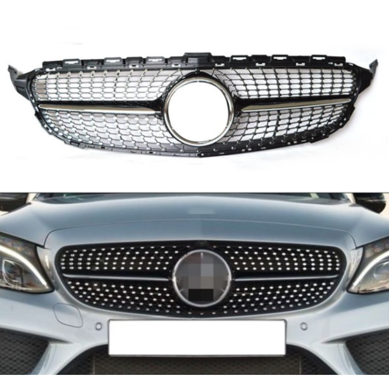 Vordere Tuning-Kühlergrill für Mercedes C W205 2015-2021