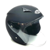 Motorradhelm in mattem Schwarz 5172