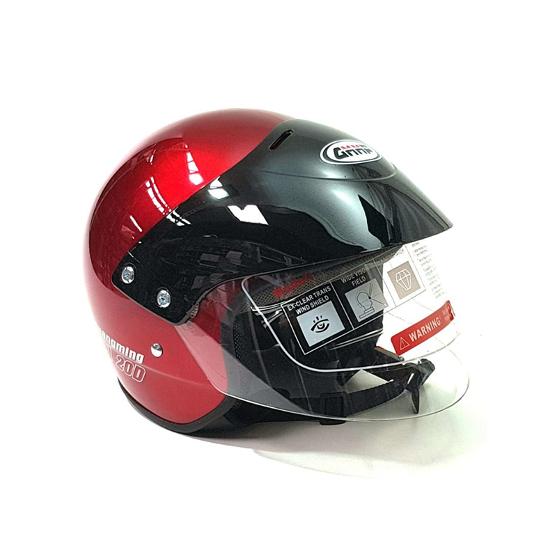 Roter Motorrollerhelm 670452